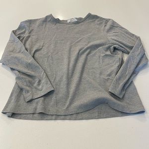 Gray long sleeve top